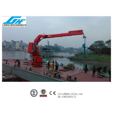 Telescopic and knuckle Boom marine deck Crane